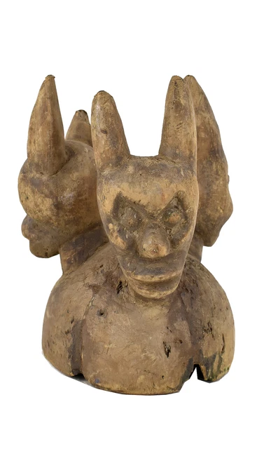 Yoruba Gelede Triple Figural Mask Nigeria
