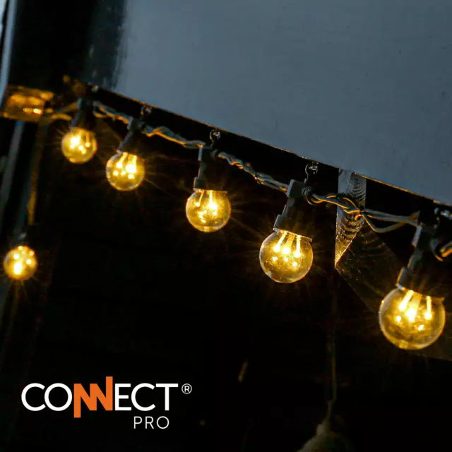 Kit de luces LED Festoon enchufables para exteriores ConnectPro 5m-50m | Navidad