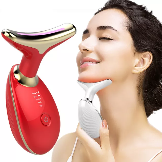 EMS Thermal Neck Lifting And Tighten Massager Electric Microcurrent Wrinkle Remo 2