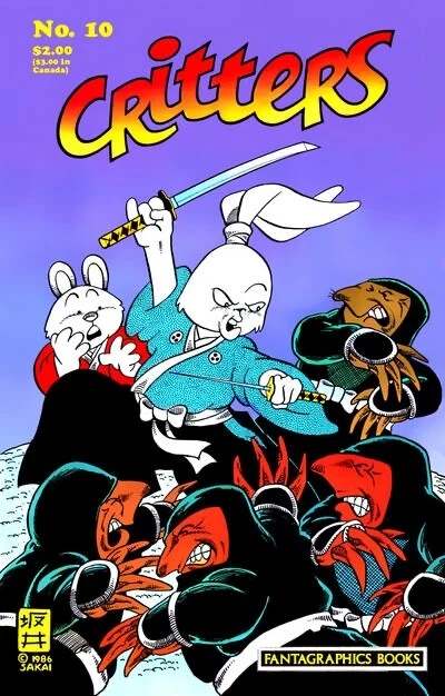 CRITTERS #10 VG, Fantagraphics Comics 1987 Stock Image