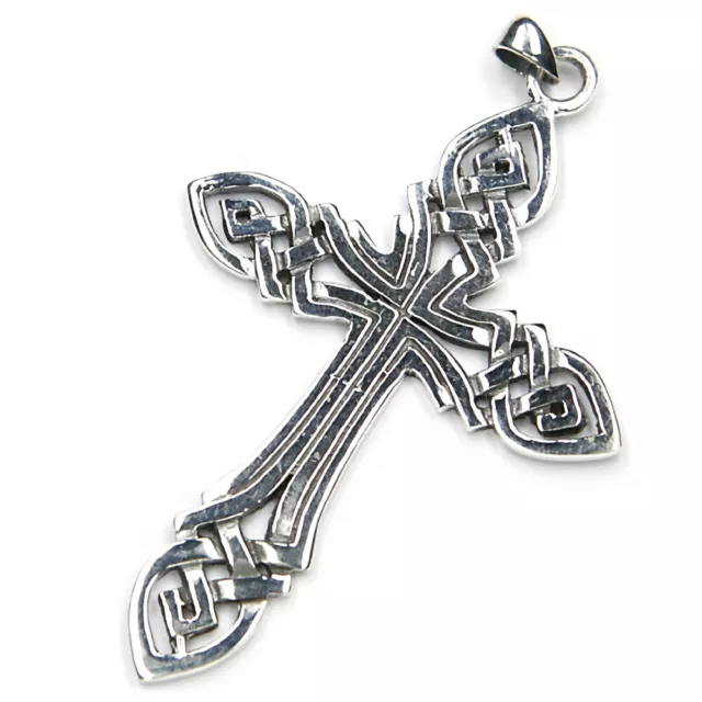 Kettenanhänger Kelten Kreuz 6,7cm Silber 925 Keltische Knoten Ghotic Amulett