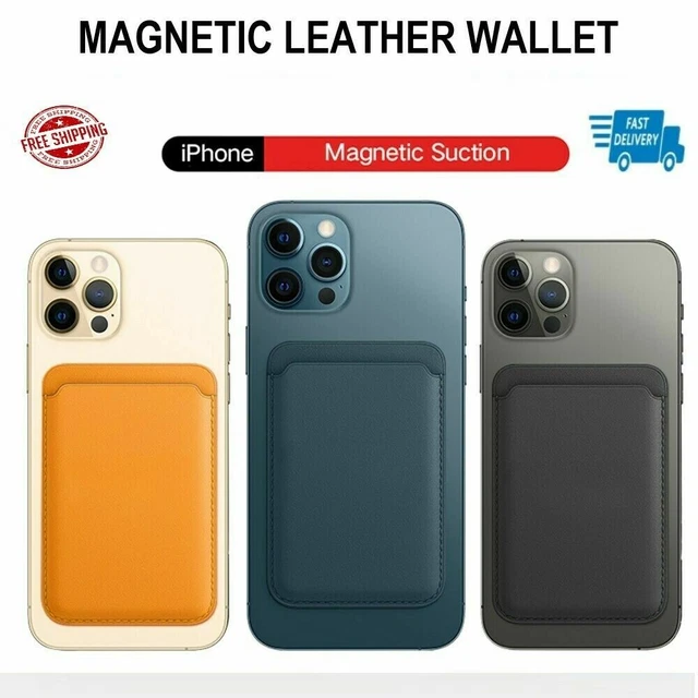 For Apple iPhone 13 12 Pro Max Mini Strong Magnetic MagSafe Leather Wallet Card