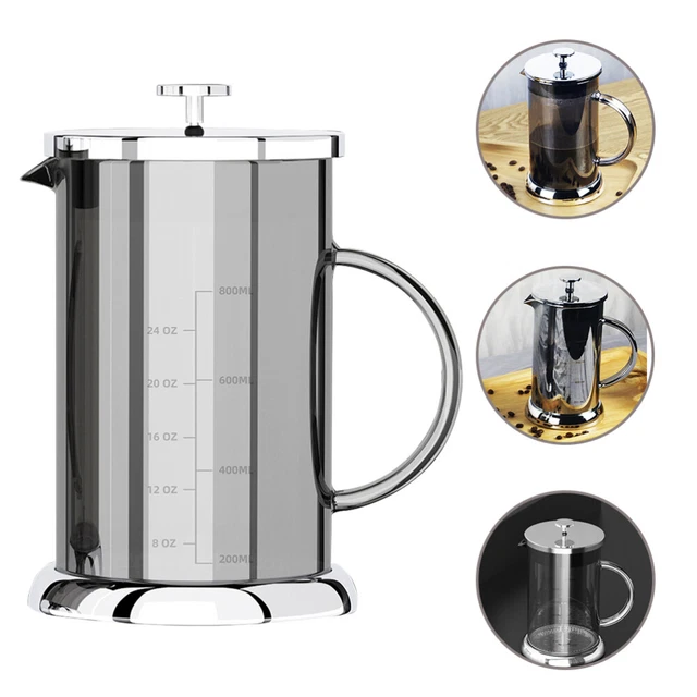 French Press Utopia Kitchen 32oz – Caffè Espresso E Tè, Filtro Triplo, 8 Tazze