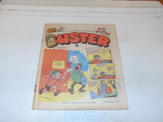 BUSTER Comic - Date 12/12/1981 - UK Paper comic