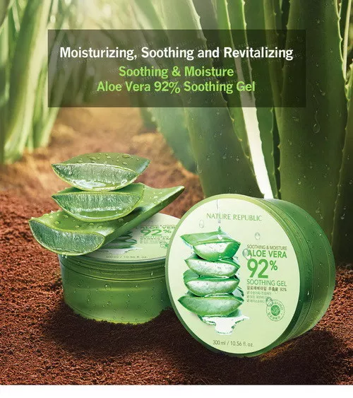 Aloe Vera 92% Soothing Gel 300 ml by Nature Rebublic  (US Seller)