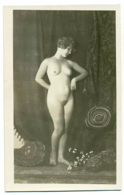 Altes Foto Erotik Art Nude vintage erotic photo naked woman Kunst um 1920