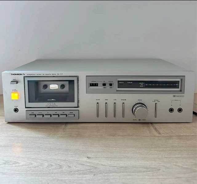 Platine Cassette Thomson DK-717T Hi-Fi – Lecteur HS, Pour Pièces Détachées, Made In Japan