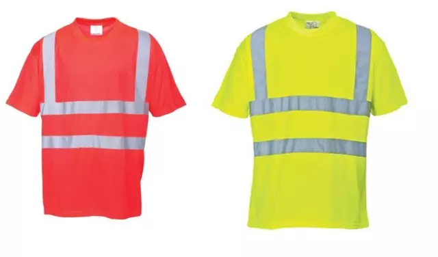 Portwest S478 Hi Vis T-Shirt Short Sleeved Safety Work Top