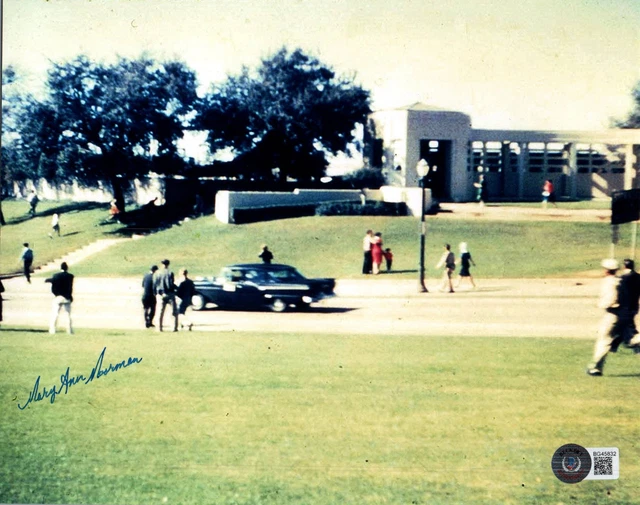 Mary Ann Moorman Signed 8X10 Photo Beckett Bas Coa Jfk Assassination Witness 2