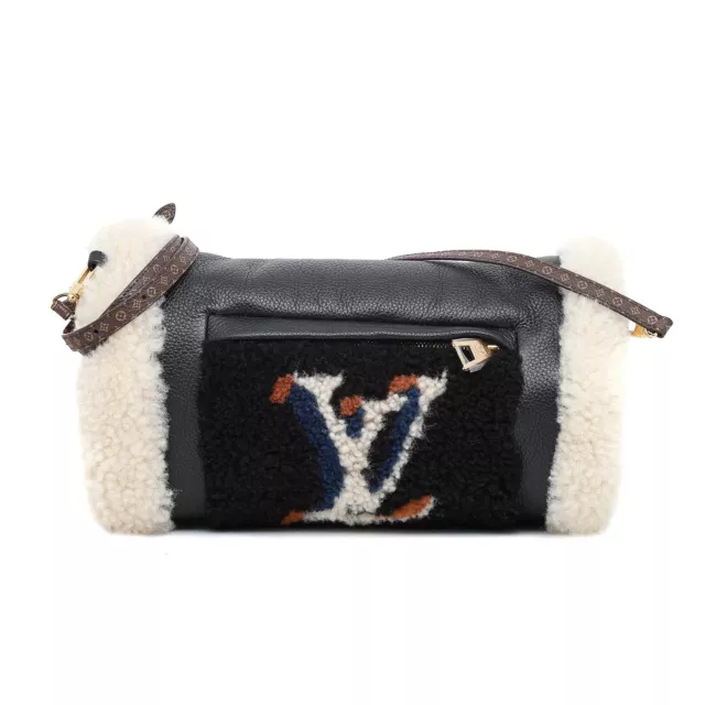 Louis Vuitton Fleece Shearling Monogram Teddy Bumbag Fanny Pack Waist Pouch  930lv28