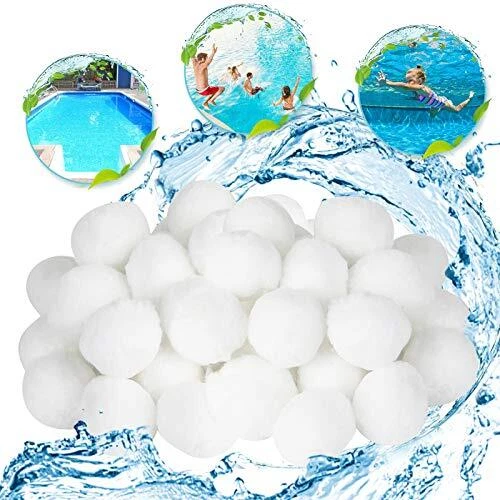 EKKONG 700G Balle filtrante PiscineFiltre pour PiscineMédia Filtre à Fibresde...