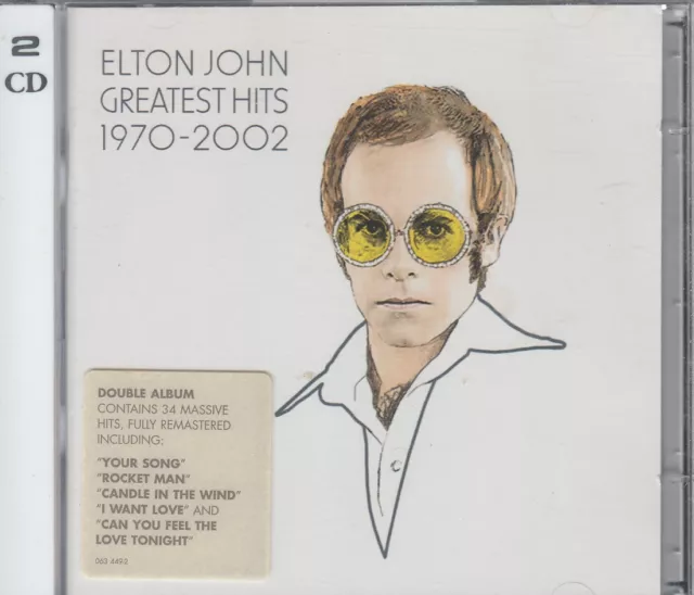 ELTON JOHN "Greatest Hits 1970-2002" Best Of 2CD