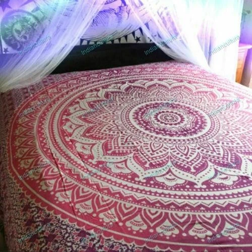 Tenture Murale Macramé Fait Main 100% Coton 40x65 Cm, Déco Bohème