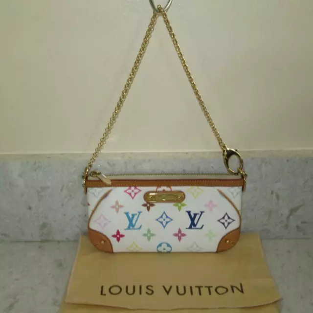 LOUIS VUITTON M54347 Milla PM Hand Shoulder Bag Leather Rose Poudre Rare
