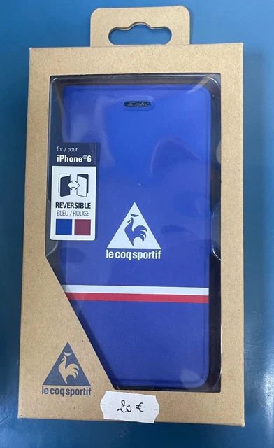LE COQ SPORTIF Etui Folio Reversible Bleu Rouge Pour Iphone 6 EUR