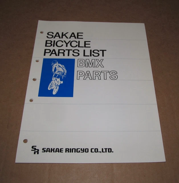 SR SAKAE RINGYO Bicycle BMX Parts List Expolded View Components Catalog
