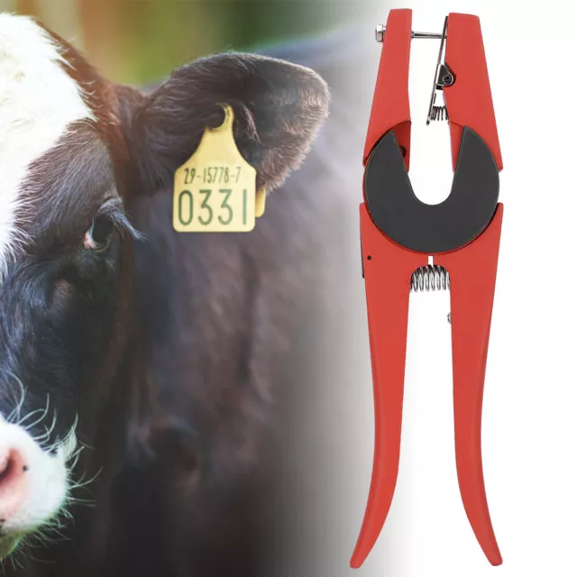 Aluminum Alloy Veterinary Ear Tag Plier Puncher Cattle Cow Sheep UK