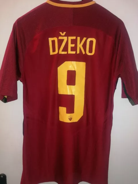 Trikot Fusßall AS Roma Edin Dzeko 2017 nike L rot