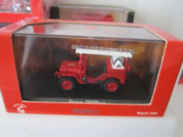 Solido 8076SLD Willys Jeep Fire Engine with pump S.D.I. Du Tarin 1942