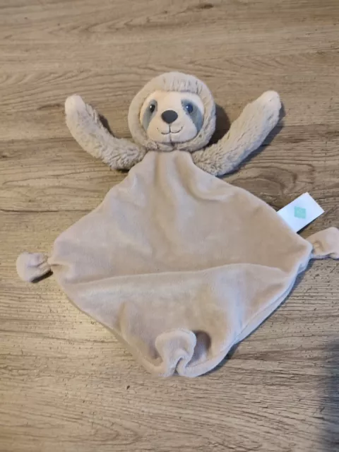 DOUDOU PLAT LOSANGE TEX PARESSEUX SINGE RATON LAVEUR BEIGE MARRON CHINÉ exc etat