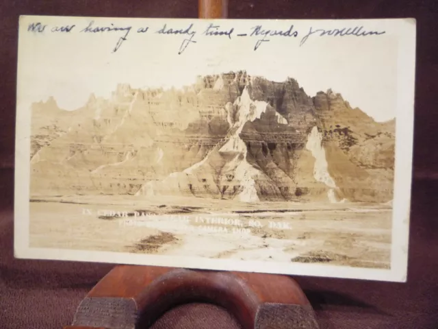 RPPC 1933 Interior, SD SOUTH DAKOTA Cedar Pass - Real Photo