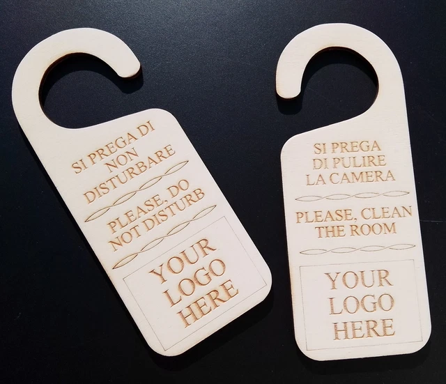 CARTELLINO NON DISTURBARE - RIFARE LA CAMERA | Spizzico Home - Forniture per Hotel, B&b, Ristoranti, Comunità