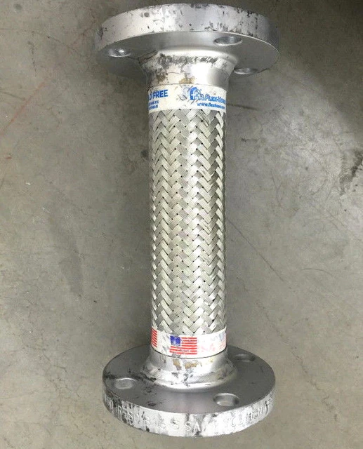 FLEXHOSE PUMP SAVER 2" Braided Stainless Corrugated Tubing Carbon