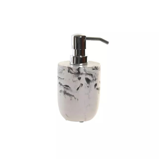 Dispenser di Sapone DKD Home Decor Nero Cemento Bianco