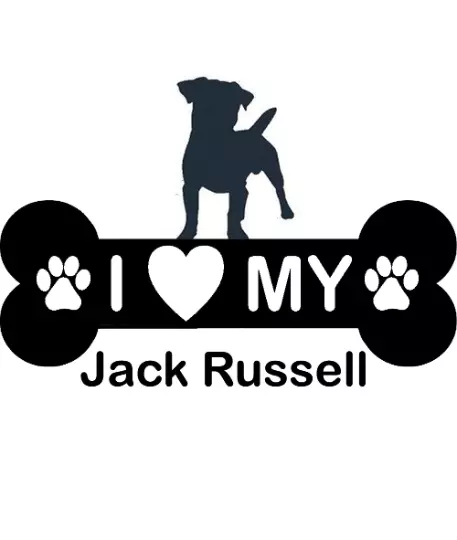 Jack Russell sticker, car sticker, vinyl laptop decal, Jack Russell Terrier