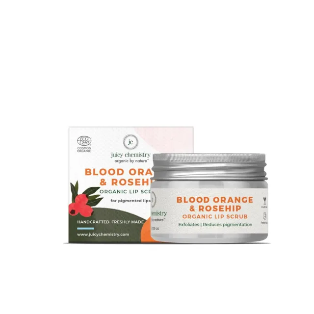 Juicy Chemistry Sang Orange Et Cynorrhodon Lèvre Gommage Pour Gercé Lèvres 10gm