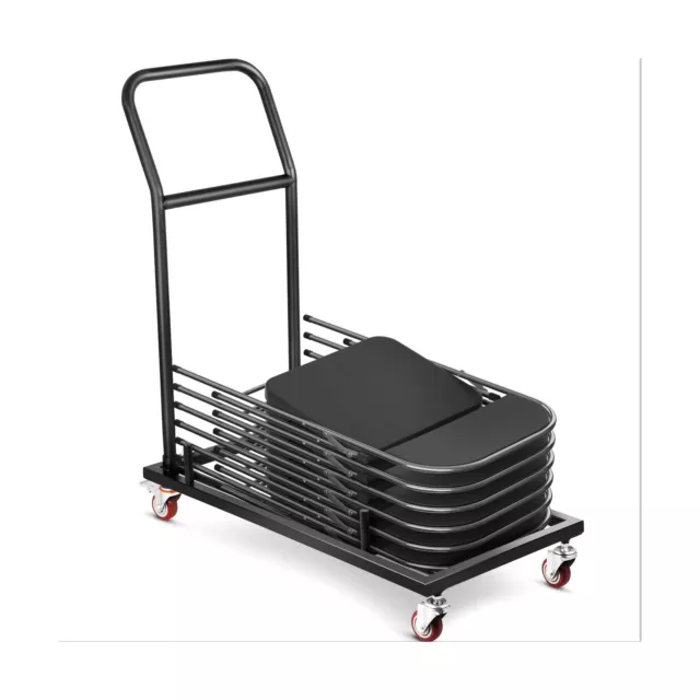 Happybuy Folding Chair Storage Dolly 2 Swivel Casters Brakes L Shaped Steel New