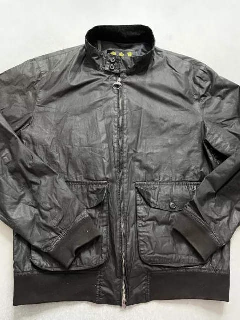 Barbour Black Wax Jacket Large FOR SALE PicClick UK