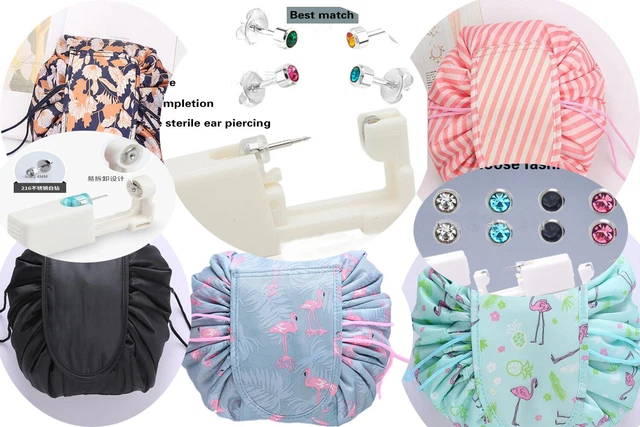 Portable Makeup Drawstring Bag Storage Magic Travel Pouch Cosmetic Make-up Bags