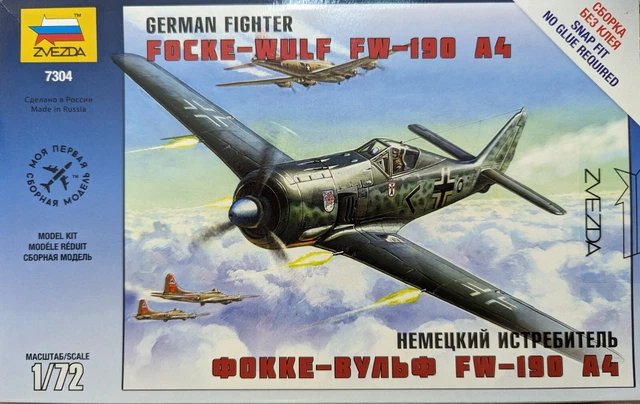 MAQUETTE AVION SECONDE guerre mondiale - Focke Wulf - 190 A4 - Echelle