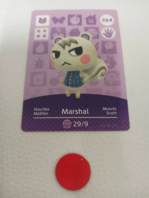 ORIGINAL AMIIBO KARTE Marshal Huschke Nr. 264 EU | Animal Crossing