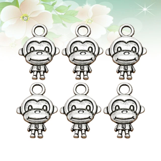 20 pièces Pendentif breloque singe pendentif bricolage