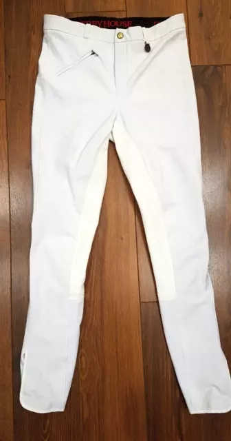 Derby House Child's Breeches - 30" - White - Full Seat - Very Good Condition