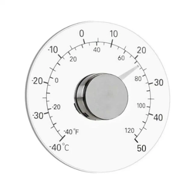 TFA Dostmann Termometro analogico per interni/esterni, metallo 12.2046.60, acciaio inox lucido | Leroy Merlin