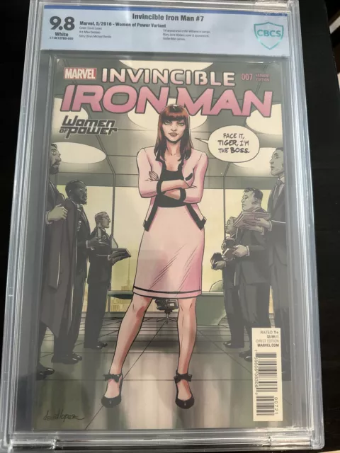 INVINCIBLE IRON MAN #7 (2016) CBCS (Not CGC) 9.8 First App Of Riri Williams