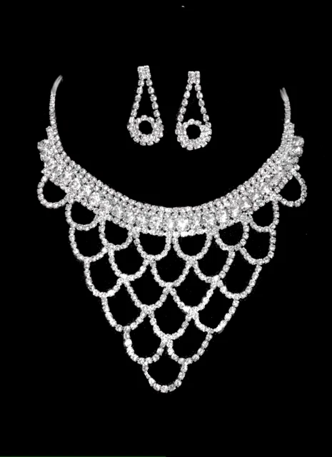 Set collana orecchini set gioielli XL catena orecchini collier sposa matrimonio