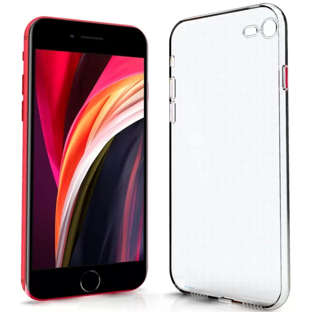 Cover Custodia Silicone Morbido Slim Tpu Clear Iphone 7 - 8 - Se 2020/2022