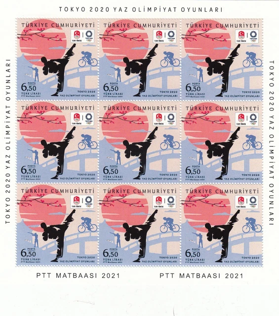 Türkei 2021 Turkey- TOKYO-2020 Olympische Sommerspiele Mi.:4661/62 ** MNH -  KB