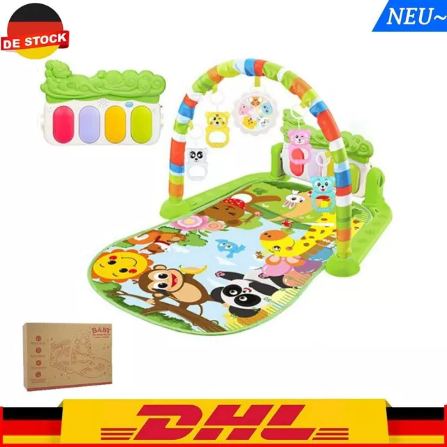 3In1 Baby Gymcenter Spielmatte Krabbeldecke Klavier Spielbogen Erlebnisdecke