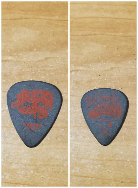 New Found Glory NFG Ian Grushka Eat a Dick Red on black Tour Band Guitar Pick