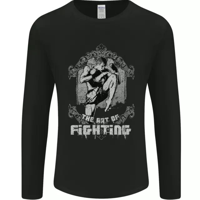 The Art of Fighting MMA Muay Thai T-shirt a maniche lunghe da uomo
