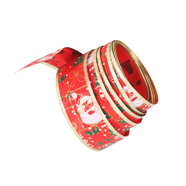 RUBANS POUR NŒUDS De Cheveux D'emballage Impression Sapin Noël EUR 6,18