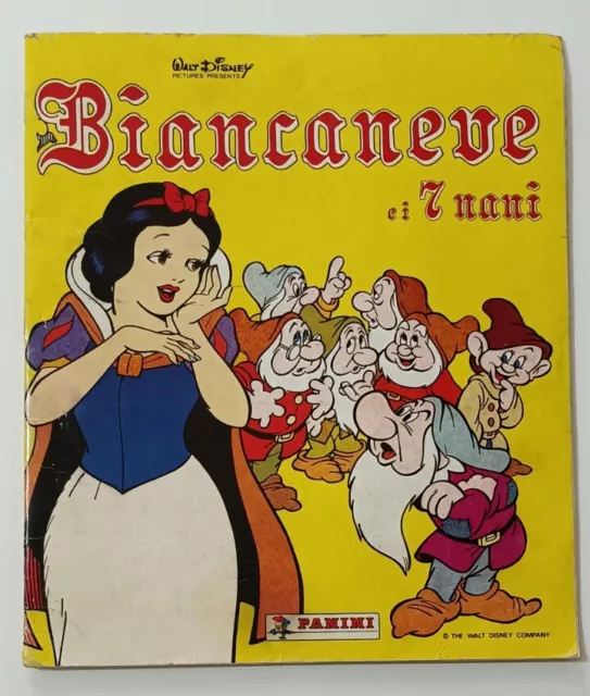 Album Figurine Biancaneve E I 7 Nani Panini 1987 Con 74 Figurine Incollate Raro