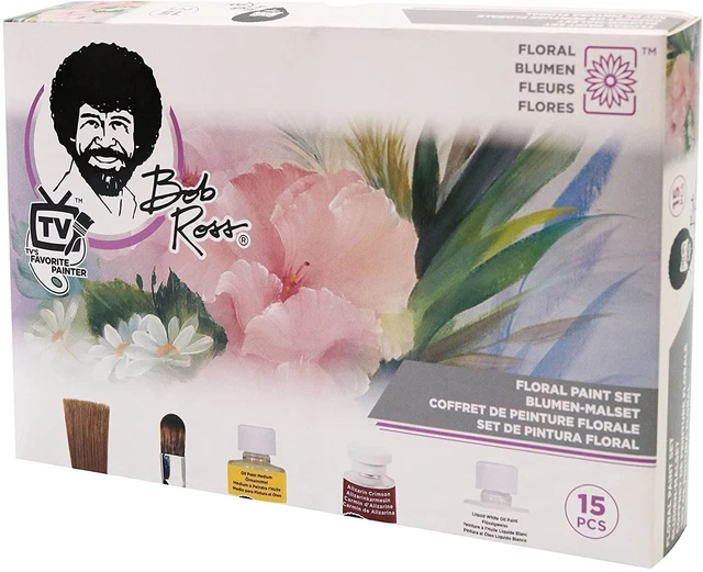 Bob Ross Huile Peinture Floral Peinture Kit Ensemble