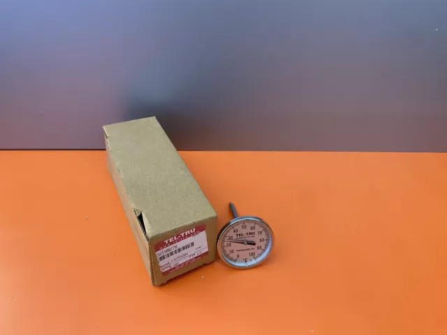 TEL-TRU Thermometer Range 0/100 C 1/4” NPT Steam 2.5 LN250R TEL-TRU Thermometer Range 0/100 C 1/4” NPT Steam 2.5 LN250R
