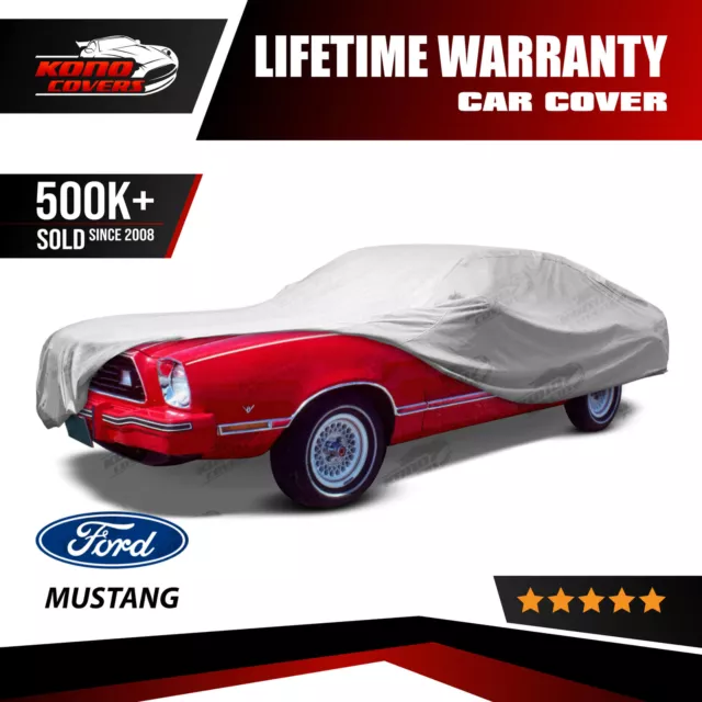 Ford Mustang II 5 Layer Car Cover Fitted Outdoor Water Proof Rain Snow Sun Dust